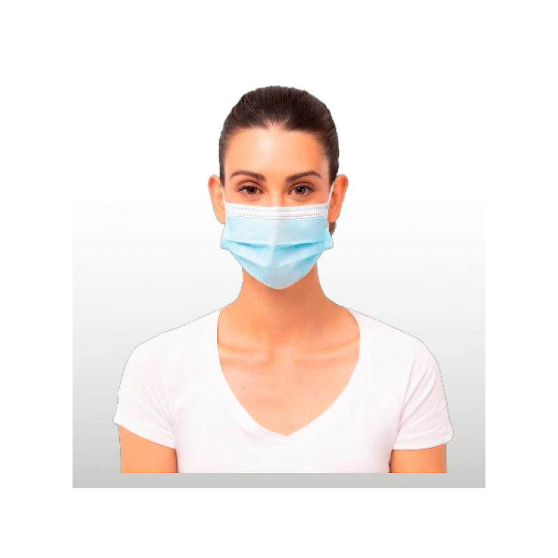 Meditsiinilised 3-kihilised kaitsemaskid TYPE IIR, sinised, karbis 50tk, kastis 40 karpi.