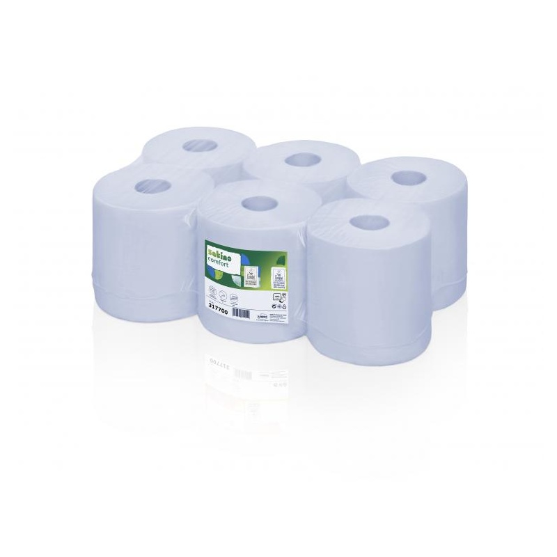 Satino by WEPA rullkätepaber 2 kihiline makulatuur sinine 150m, 600 lehte, pakendis 6 rulli (317701)